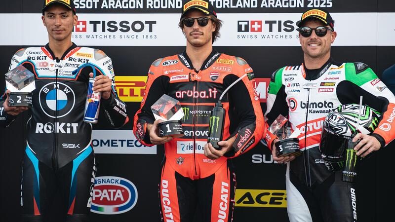 SBK 2025. Bulega &egrave; primo nella Superpole di Aragon [GALLERY]