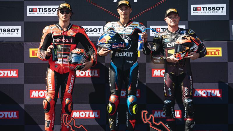 SBK 2025. GP d&#039;Aragona. Toprak piega a fatica un grande Bulega in Gara1 [GALLERY]