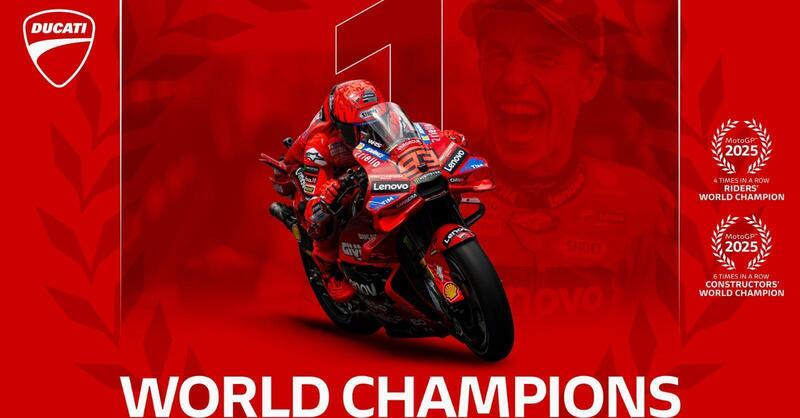 Ducati celebra il quarto titolo MotoGP consecutivo: Museo gratis per tutti