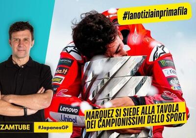 Marc Marquez si siede alla tavola dei campionissimi dello sport [VIDEO]