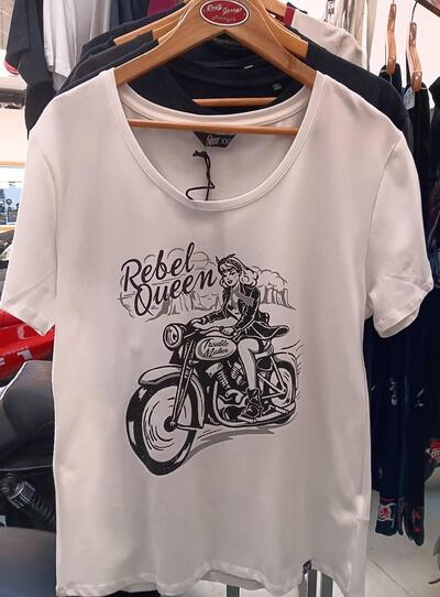 T-Shirt Queen Kerosine Rebel Queen Donna Colore Bi