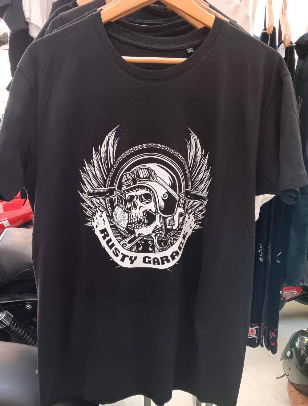 T-Shirt Rusty Garage Skull Donna Colore Nero