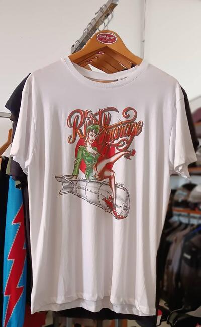 T-SHIRT RUSTY GARAGE UOMO SKULL COLORE NERO