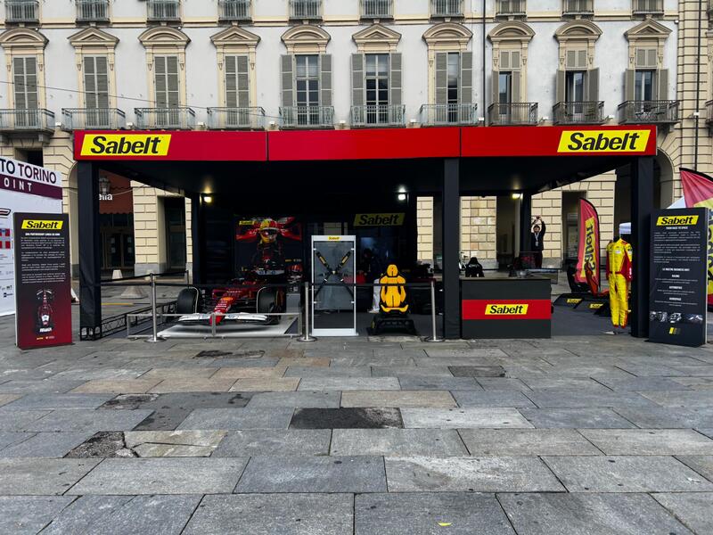 Lo stand Sabelt al Salone Auto di Torino 2025