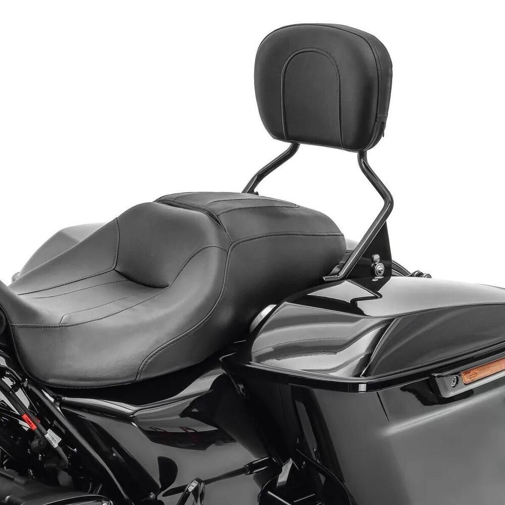 Schienalino removibile nero con attacchi a 4 punti 