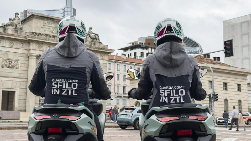 Yamaha TRICITY 125: guerrilla urbana e mobilit&agrave; smart nella Fashion Week di Milano