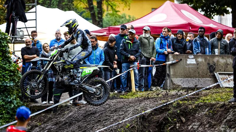 Luca Colorio in azione nell'Enduro Test 1