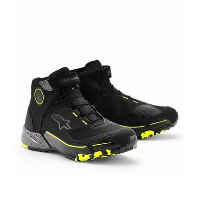 Scarpe Moto Alpinestars CR-X Drystar Grigio Giallo