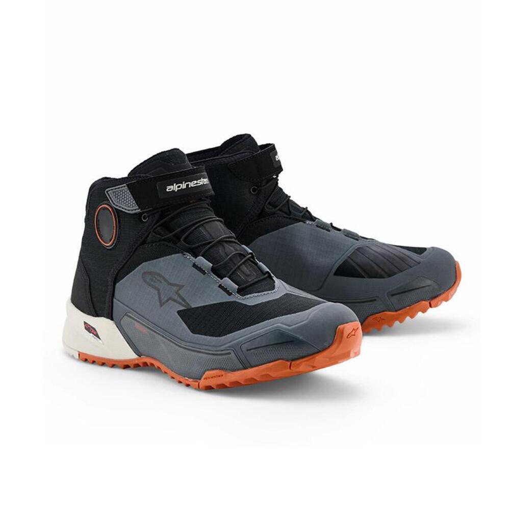 Scarpe Moto Alpinestars CR-X Drystar Grigio Aranci