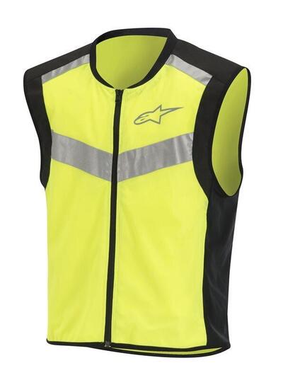 Gilet alta visibilit&agrave; Alpinestars FLARE NEON Nero