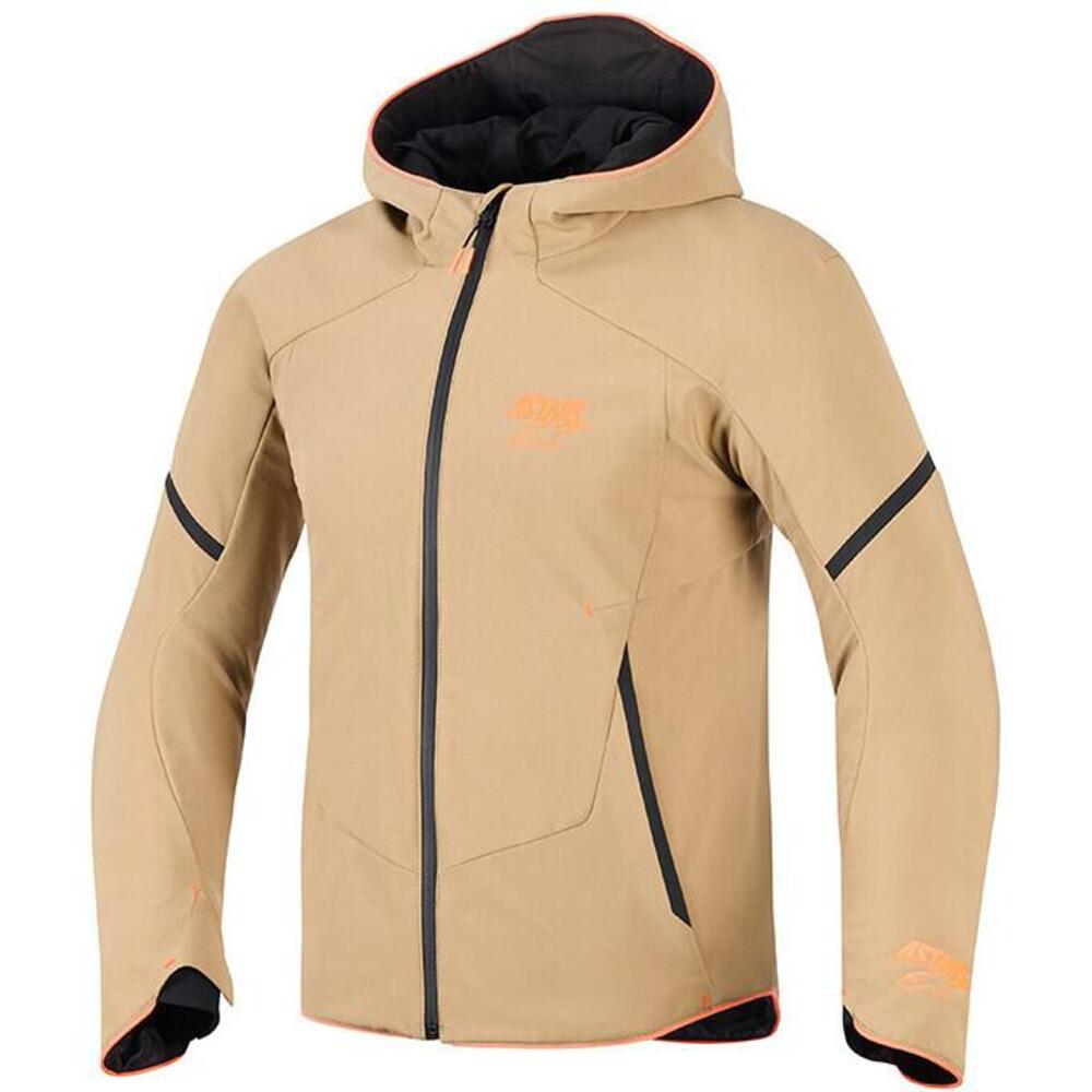 Giacca Moto Alpinestars Aeroshell WP Khaki Arancio