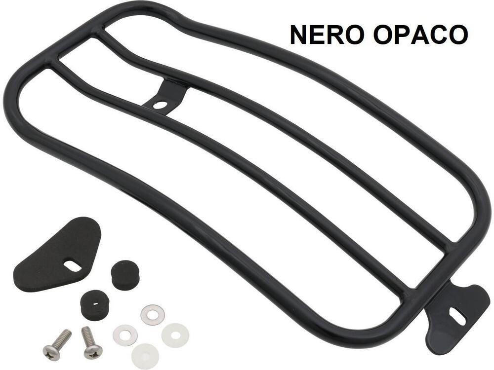 Portapacchi nero opaco per monoposto per Dyna dal 