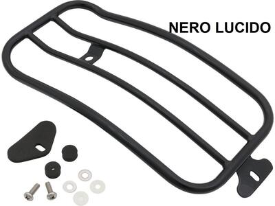 Portapacchi nero lucido per monoposto per Dyna dal 
