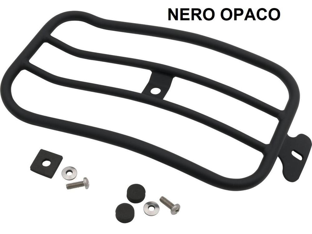 Portapacchi nero opaco per monoposto per Dyna Low 