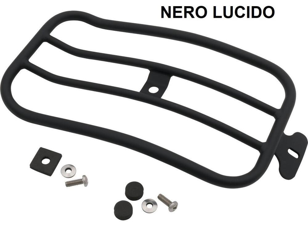 Portapacchi nero lucido per monoposto per Dyna Low 