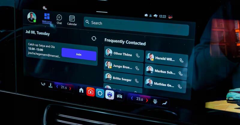 Mercedes trasforma CLA e GLC in uffici su ruote con Microsoft e intelligenza artificiale
