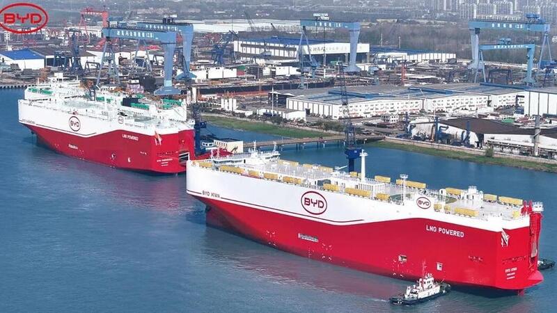 BYD completa la sua flotta navale: ora pu&ograve; esportare oltre 1 milione di auto 