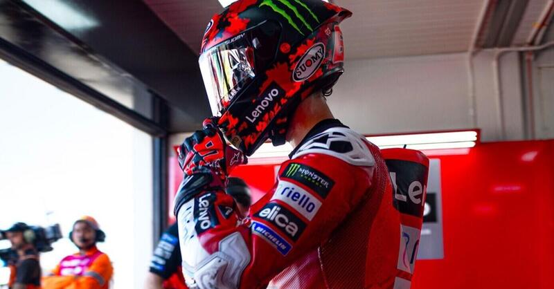 MotoGP 2025. GP dell&#039;Indonesia. Pecco Bagnaia, di nuovo in difficolt&agrave;: &quot;Abbastanza uno choc tornare in pista e non riuscire a frenare&quot;