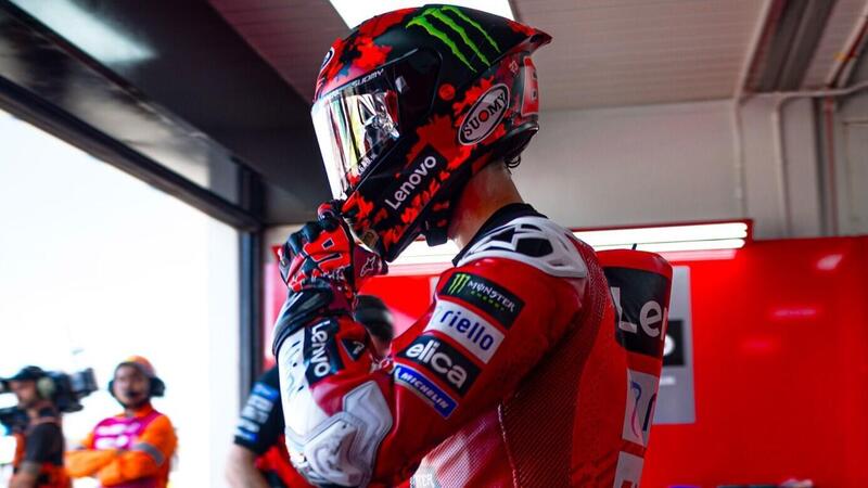 MotoGP 2025. GP dell&#039;Indonesia. Pecco Bagnaia, di nuovo in difficolt&agrave;: &quot;Abbastanza uno choc tornare in pista e non riuscire a frenare&quot;