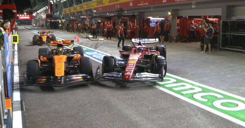 F1, caos a Singapore con contatto tra Leclerc e Norris: ecco la decisione della FIA