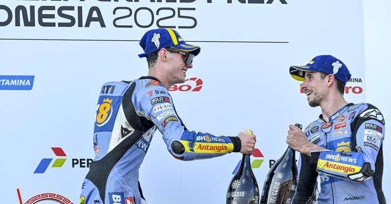 MotoGP 2025. GP dell&#039;Indonesia. Alex Marquez, tra la gioia del terzo posto e il dolore per Marc: &quot;Non vorrei essere qui&quot;