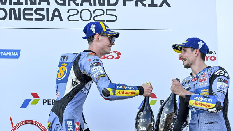 MotoGP 2025. GP dell&#039;Indonesia. Alex Marquez, tra la gioia del terzo posto e il dolore per Marc: &quot;Non vorrei essere qui&quot;