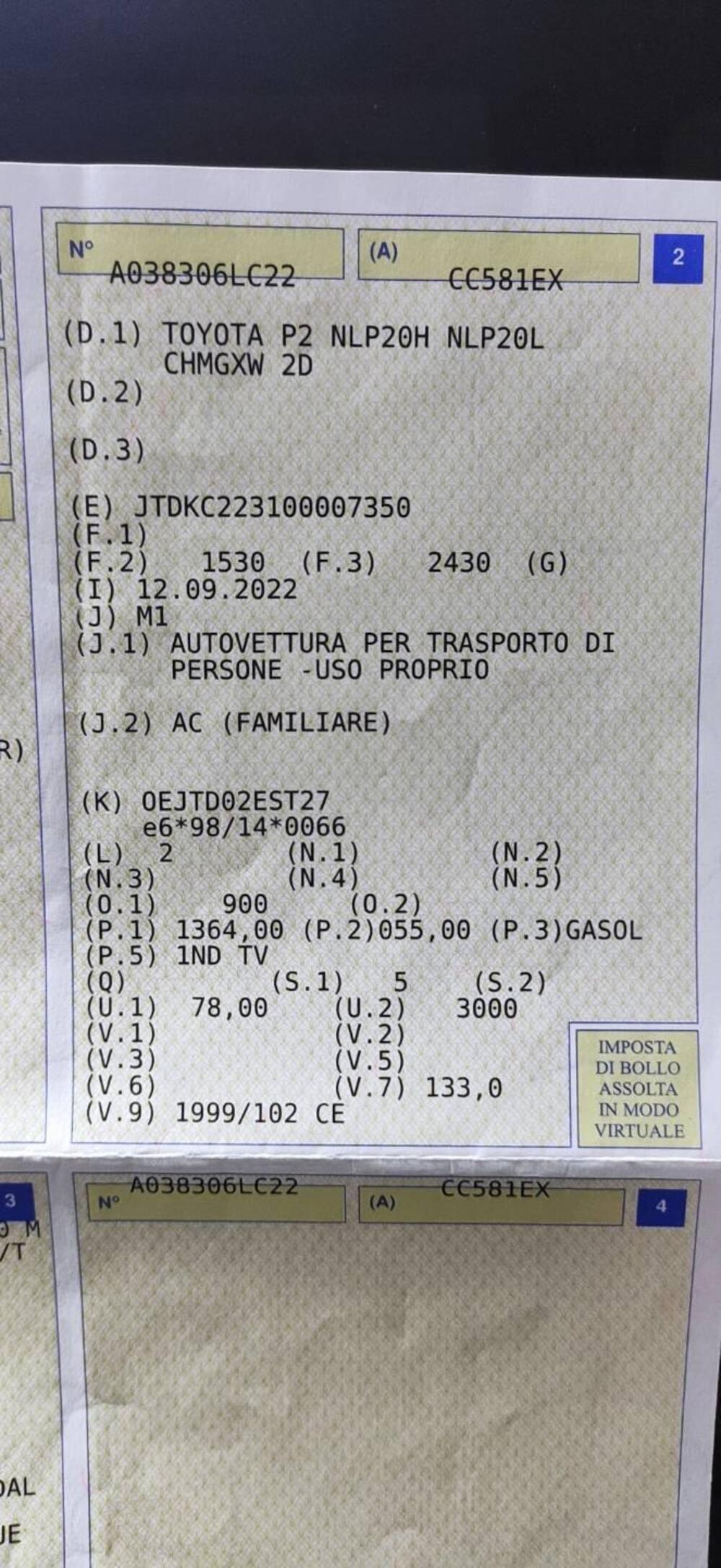 Toyota Yaris usata a Venezia (19)