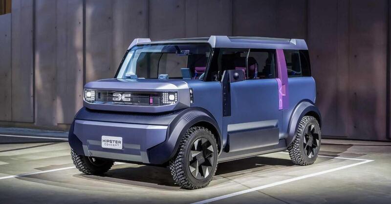 Dacia Hipster Concept: la minicar elettrica da 3 metri con 4 posti veri e bagagliaio da 500 litri