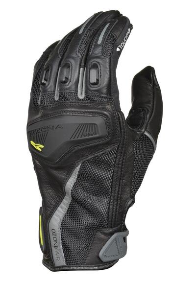 Guanti moto in pelle estivi Macna Ozone nero