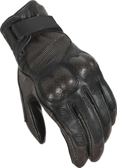 Guanti moto pelle estivi Macna Bold Nero Brown