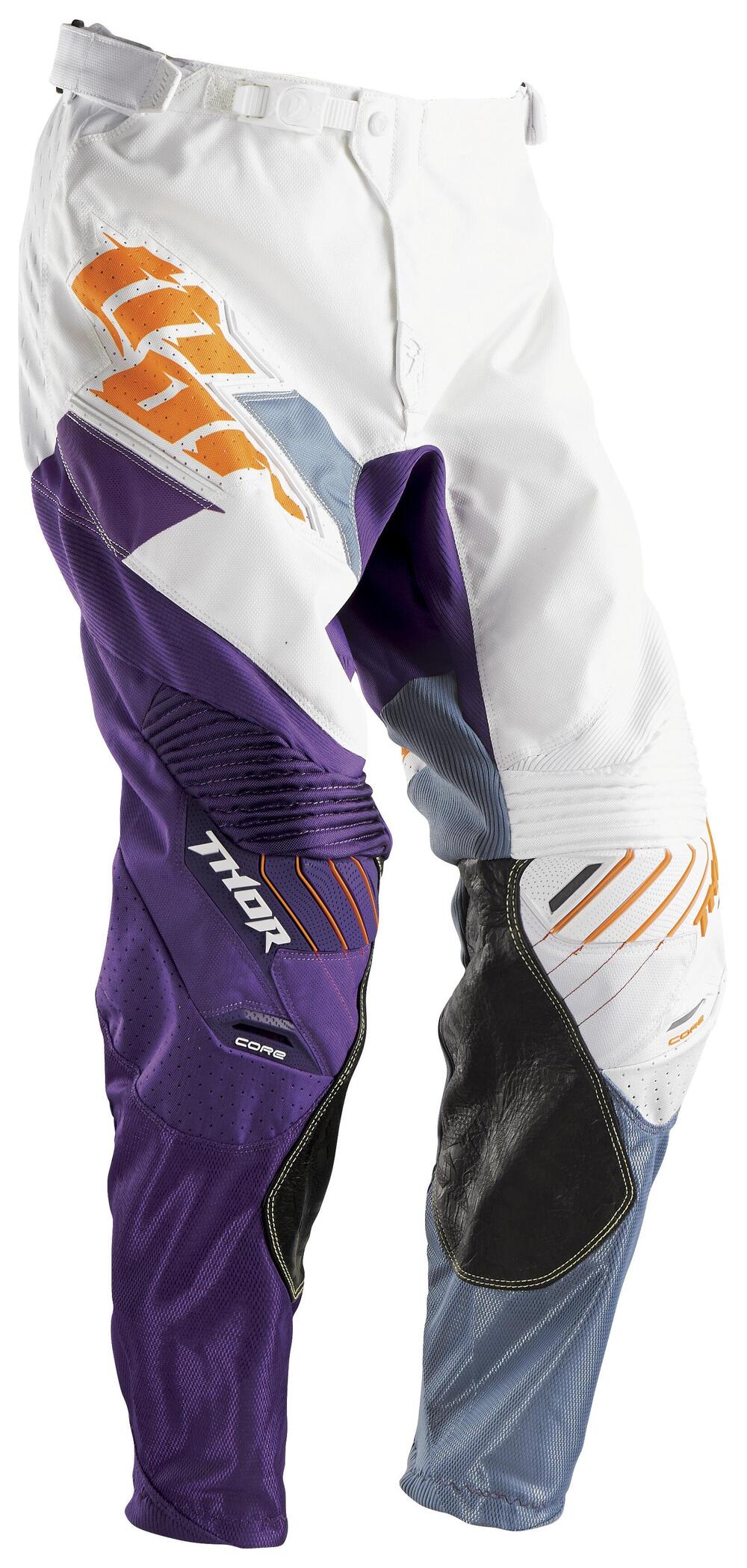 Pantaloni cross Thor Core Merge Bianco Viola
