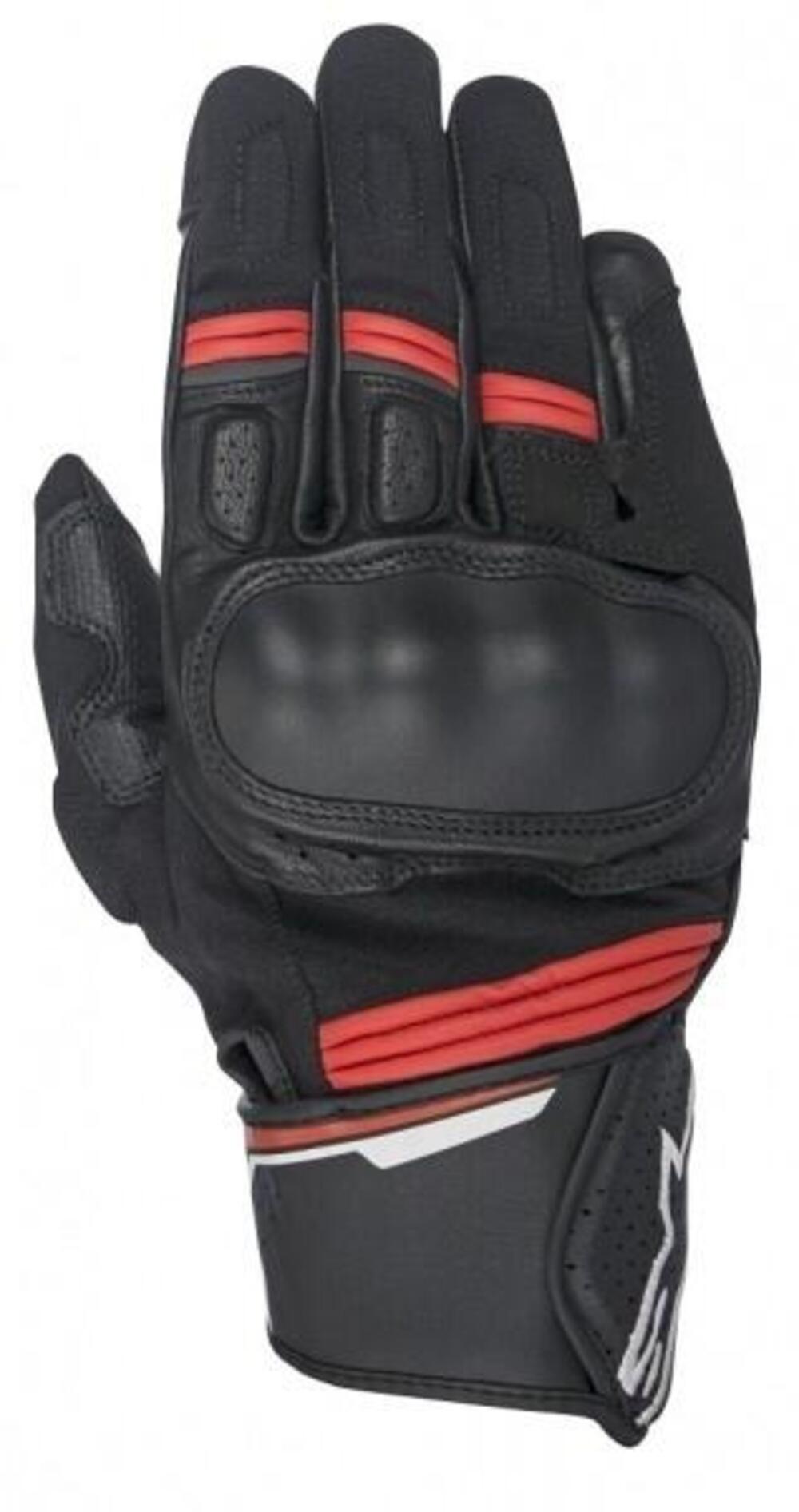 Guanti moto estivi Alpinestars BOOSTER nero rosso