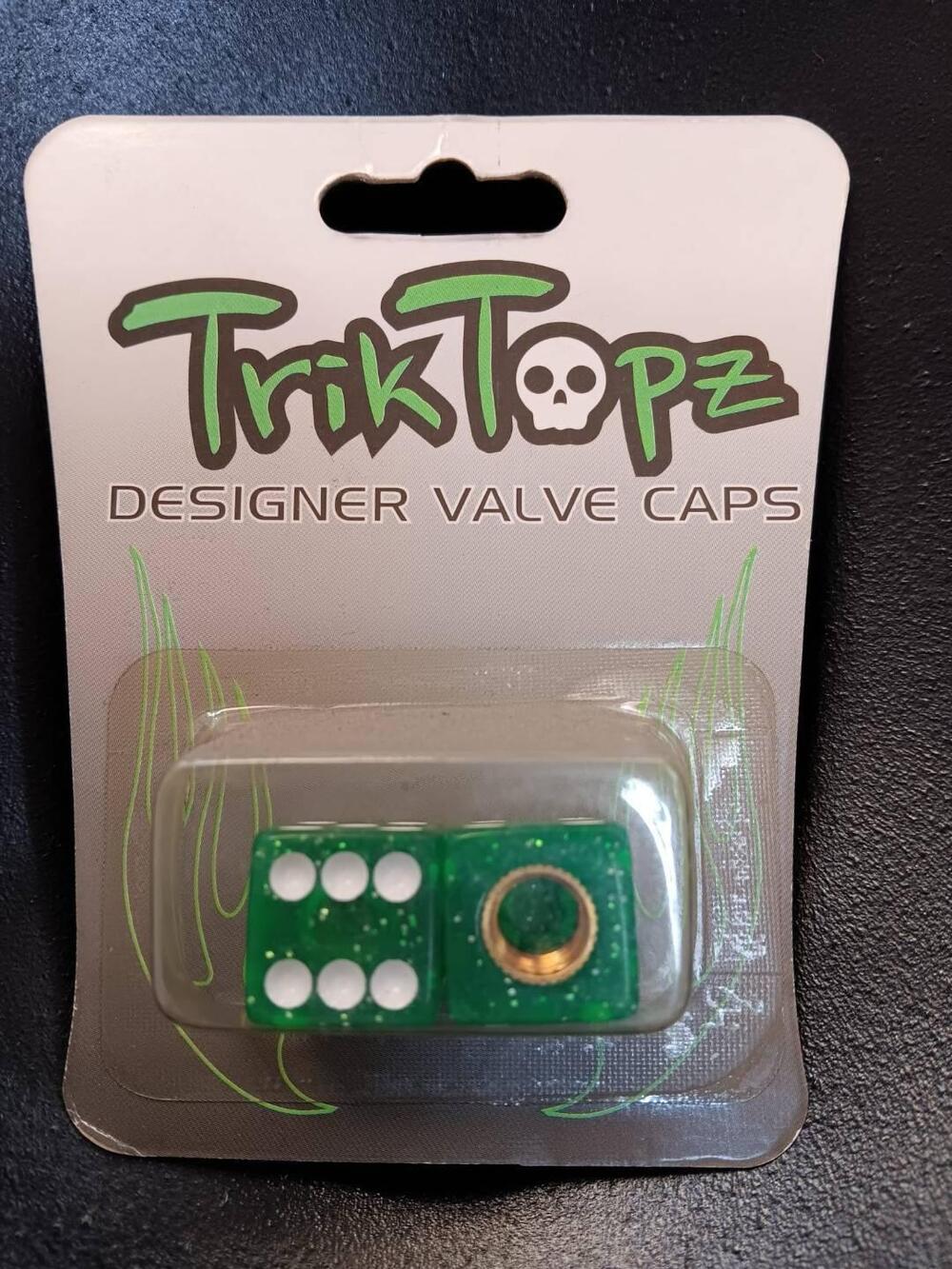 TRIK TIPZ COPRIVALVOLA DADO VERDE GLITTER TRIK TRIPZ