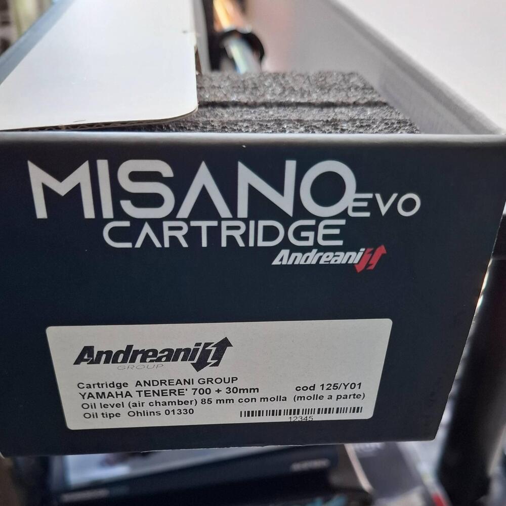 Cartucce forcella Misano cod. 125/Y01 Tenerè 700 + Andreani Group