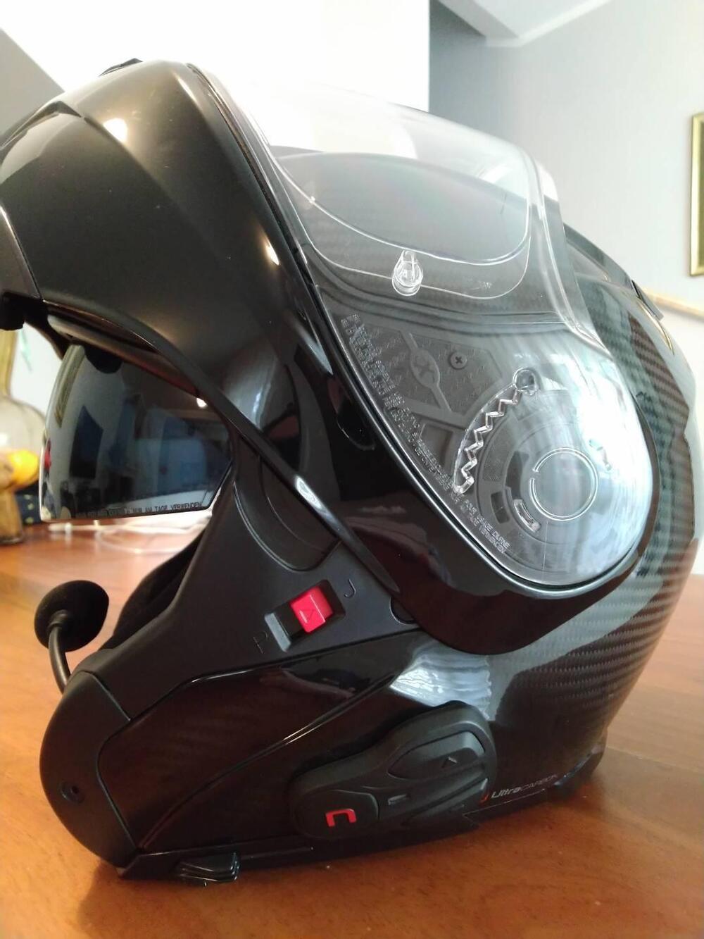 Casco xLite X1005 ultracarbon con sistema n-com B6 Nolan (2)