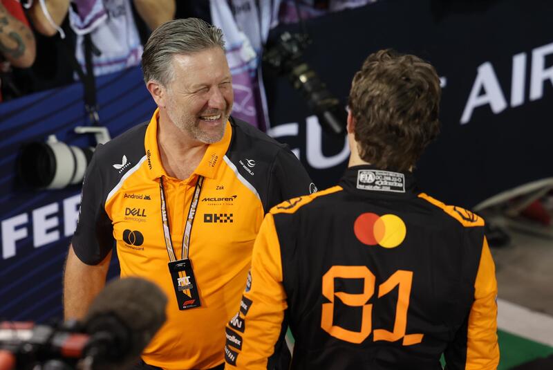 Zak Brown ed Oscar Piastri