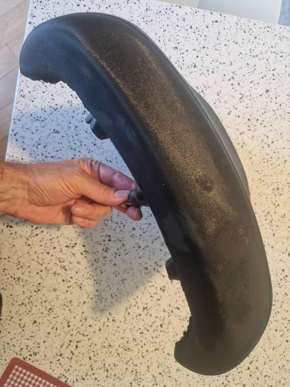 sella BMW GS 1200 passeggero nera originale (3)