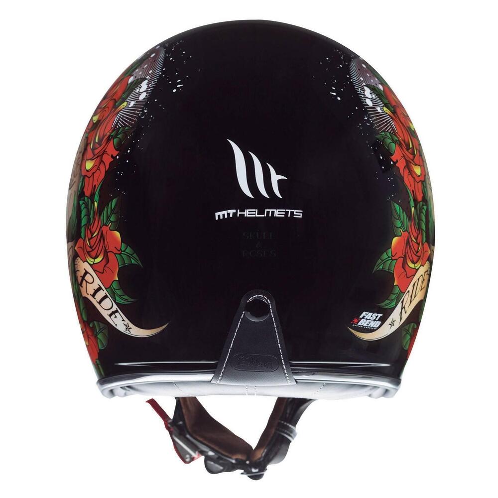 Casco jet Mt Helmets Le Mans 2 SV S Skull Roses A1 (3)