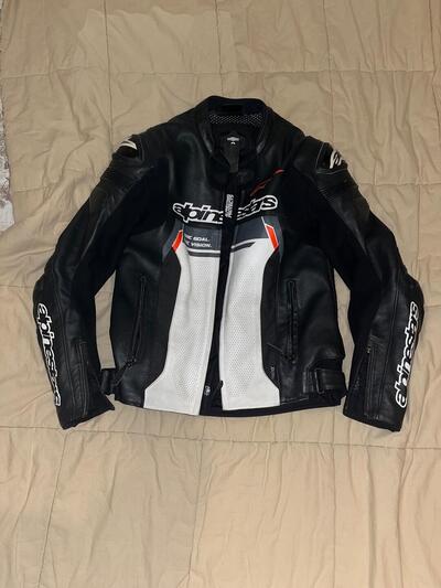 GIACCA IN PELLE ALPINESTARS MISSILE TG 52