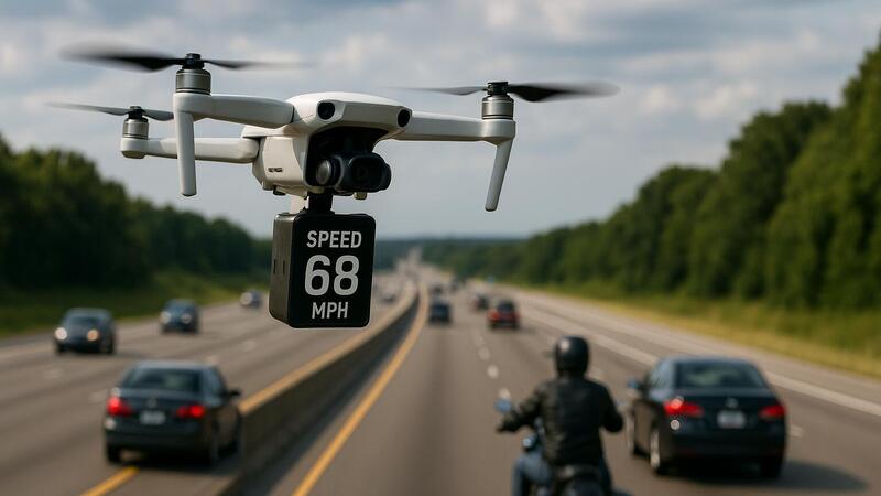 Autovelox volanti grazie ai droni: negli USA &egrave; gi&agrave; realt&agrave;, leggono targhe e controllano la velocit&agrave;