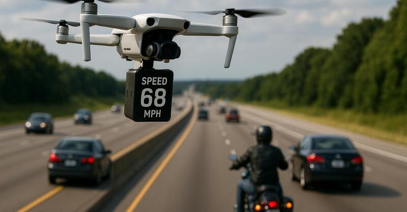 Autovelox volanti grazie ai droni: negli USA &egrave; gi&agrave; realt&agrave;, leggono targhe e controllano la velocit&agrave;