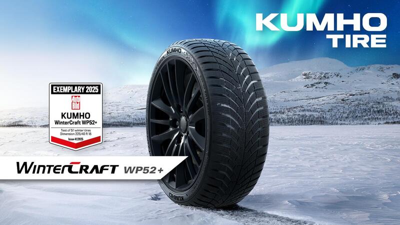 Kumho Tire conquista il podio nei test di Auto Bild: il WinterCraft WP52+ tra i migliori pneumatici invernali del 2025