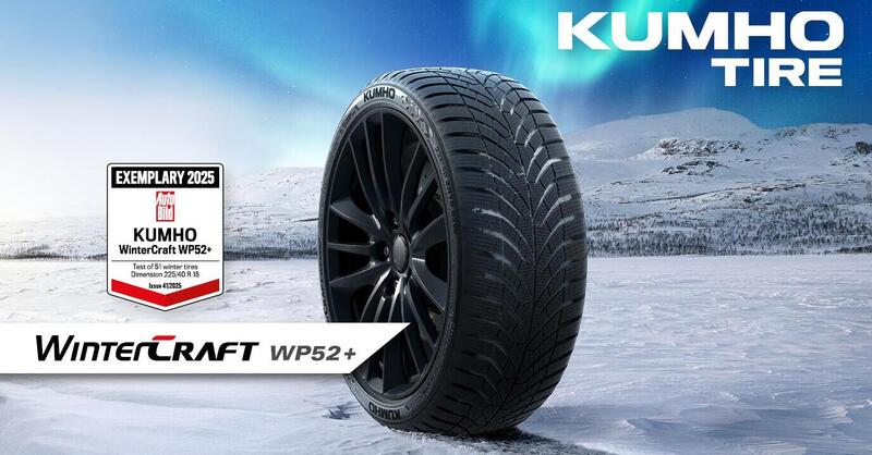 Kumho Tire conquista il podio nei test di Auto Bild: il WinterCraft WP52+ tra i migliori pneumatici invernali del 2025