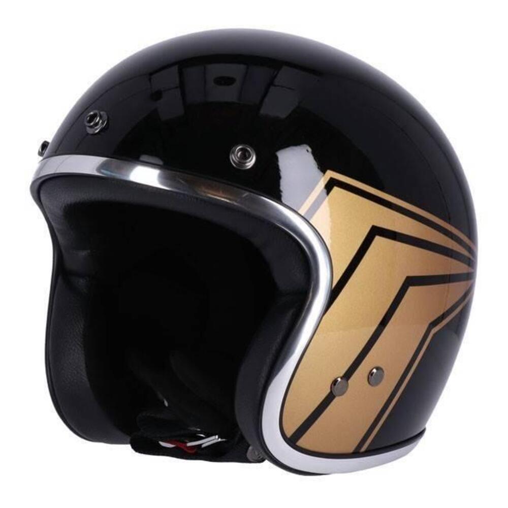 Casco Jet Roeg 13 and a half Nero lucido grafica o (2)