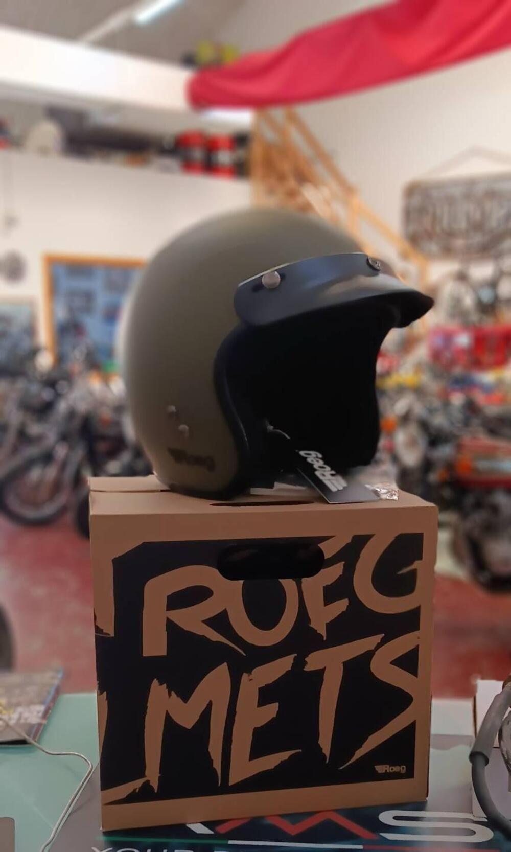 CASCO JET ROEG ARMY Verde Militare Taglia M