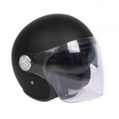 Casco Jet By City con visiera The City Nero opaco