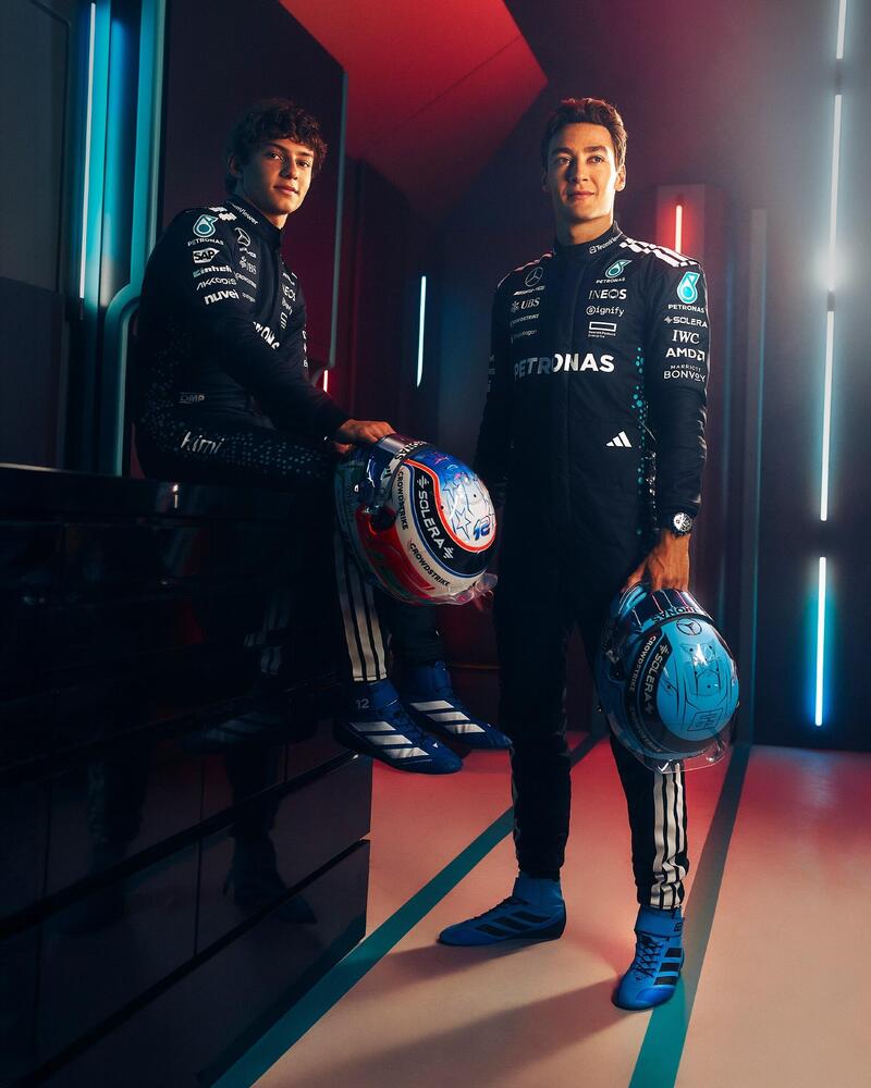 Kimi Antonelli e George Russell: arriva il rinnovo. Mercedes punta su di loro per la F1 2026