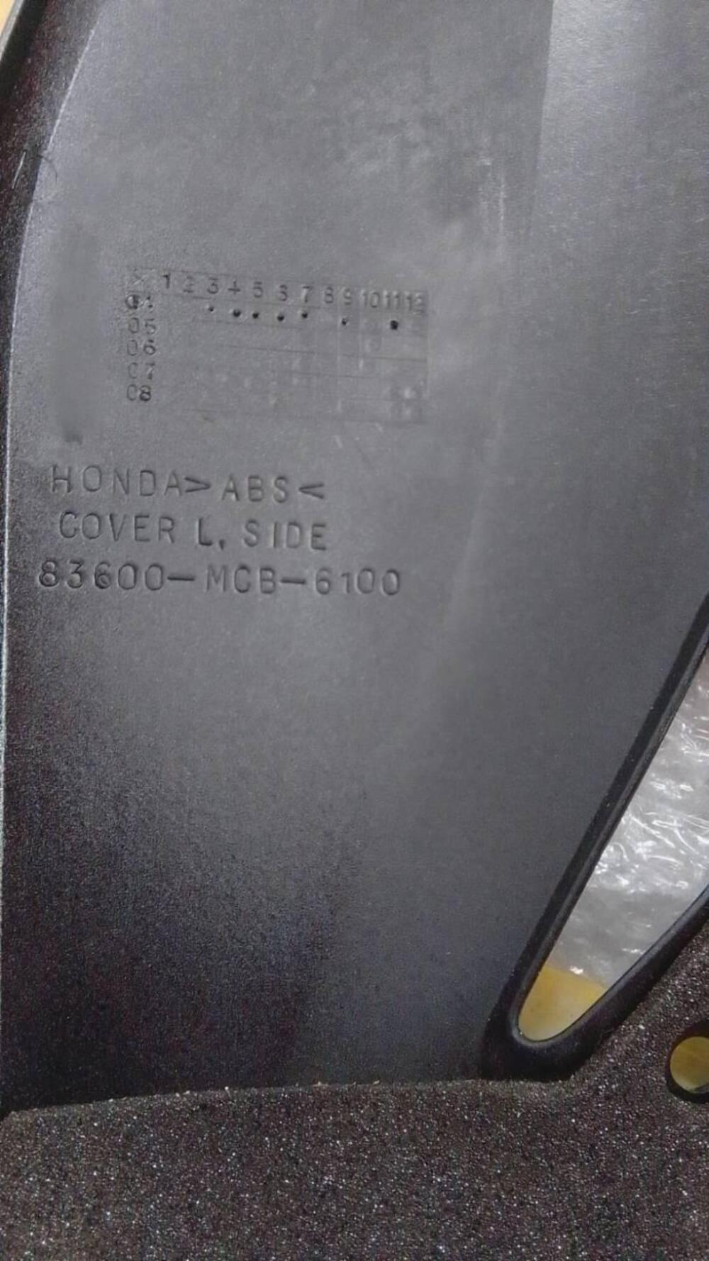 Carena Fianchetto Sinistro Honda XL 650 V dal 2000 (2)