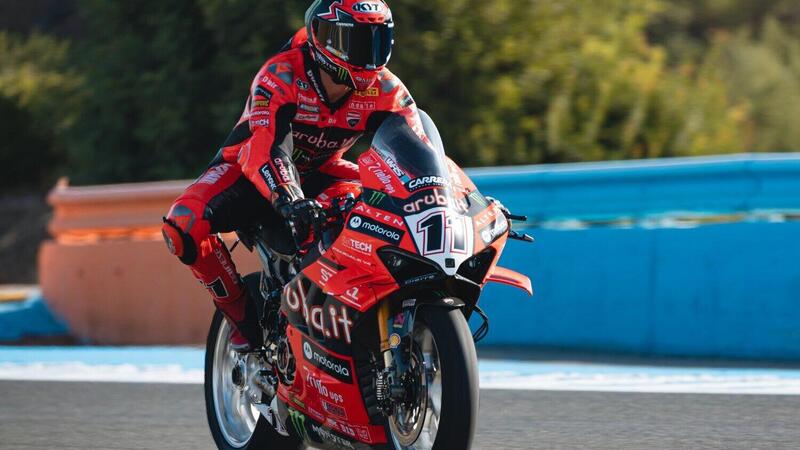 SBK 2025. GP di Spagna. Primo tempo per Bulega nelle libere di Jerez