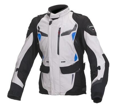Giacca moto donna touring Macna Impact Pro WP grig